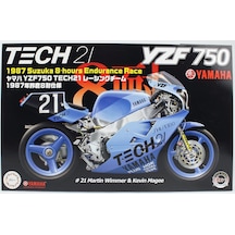 Fujimi Bıke9 14132 1/12 Ölçek, Yamaha Yzf750 Tech21 Racing Team 1987 Suzuka 8-hours Endurance Race, Motorsiklet Plastik Model K