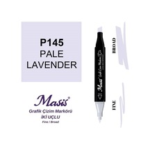 Çift Uçlu Marker Grafik Çizim Kalemi 145 Açık Lavanta