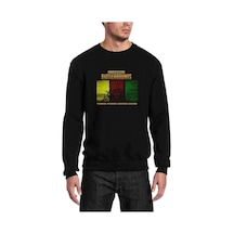 Pubg Winner Chicken Dinner Baskılı Siyah Erkek Örme Sweatshirt