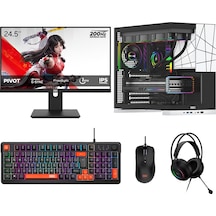 Dragos DRX8263 R5-5600 16 GB 512 GB NVMe 16 GB RTX5060Ti 24.5" Free Dos Masaüstü Oyuncu Bilgisayarı