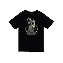 Faith Opeth Müzik Grubu Baskılı Unisex %100 Pamuk Siyah T-shirt SIYAH