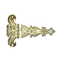 Dekoratif, Sac Tek Kuyruklu Menteşe - 69x102 Mm, Büyük, Sarı, 1 Adet Diğer