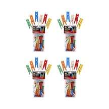 4 Paket - 96 Adet- Brons Renkli Ahşap Küçük Mandal 3,5cm 2 Cn Diğer