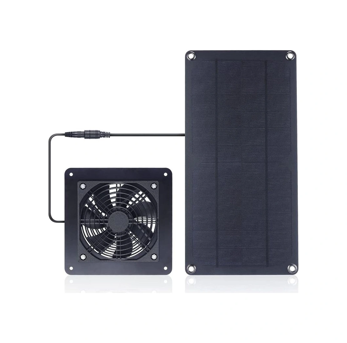 Anjiexun 10w Güneş Enerjili Fan, Güneş Enerjili Havalandırma Egzoz Fanı Yüksek Hızlı Hava Akışı Dış Kiti, Tavuk Kümesleri, Seralar, Kulübeler İçin 1 Fan