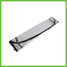 Bezos Metalize Ön Cam Oto Güneşlik 130x60cm Gri Dmc