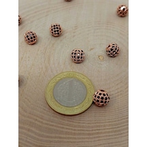 Bakır Renkli Zirkon Taş Ara Malzeme 8mm/3 Adet 45604