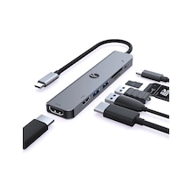 Vcom Cue39 Type-c To Hdmi 4k 60hz +hdmi 1080p 60hz +usb3.0+sd2.0+tf2.0+pd 3.0 100w Çoklayıcı Kdo