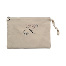Black Chinese Houses Scenery Krem Clutch Cüzdan / El Çantası Krem Black Chinese Houses Scenery Krem Clutch Cüzdan / El Çantası Krem