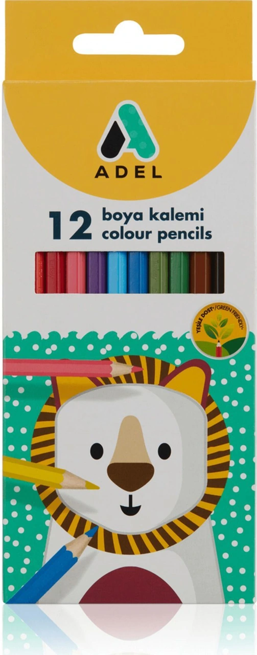 12'li Tam Boy Kuru Boya Kalemi / 2112315001 12'li Karışık