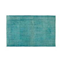 El Dokuması Vintage Yün-pamuk Turkuaz Halı 22826 162 X 255 Cm