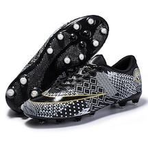 Yucama Halı Saha Krampon Futbol Ayakkabıları Erkek Ve Kız Öğrenci Yarışması Eğitim Ayakkabıları Black