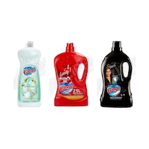 Bingo Bulaşık Deterjanı 650 Ml + Yüzey Temzileyici 2,5 L + Siyahlar 3 Lt 3'lü Set