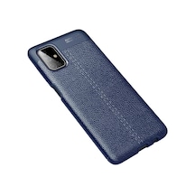 Samsung Galaxy Uyumlu M51 Kılıf Deri Görünümlü Renk Atmayan Dayanaklı Silikon Kapak Niss