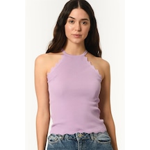 Z2022 Dewberry Bayan Krop Bluz-mor Mor