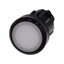 Siemens,22mm Plastik Işıkl. Beyaz Buton Kafası-3su1001-0ab60-0aa0