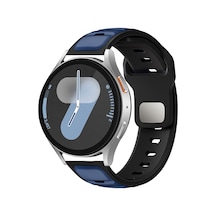 Huawei Gt2 46mm Ardx Krd-135 22mm Silikon Kordon Strap Kayış - Lacivert-siyah