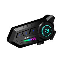 Bfs X3 Motor Kask Kulaklık Rgb Modlu Su Geçirmez 5.3 Bluetooth Intercom