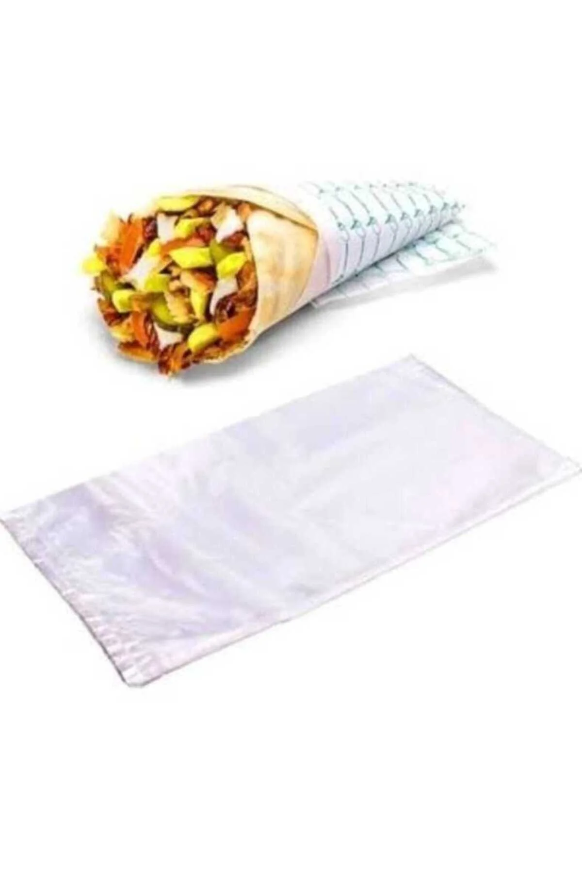 Askılı Dürümlük Poşet 14x28 Cm 500 Adet Lokantalar İçin Ambalaj