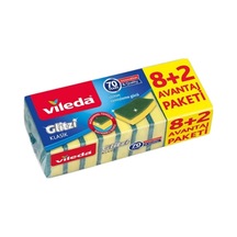 Vileda Glitzi Bulaşık Süngeri 8+2'li Paket 16'li Paket