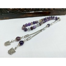 Ametist Doğaltaş Şifa Kaynağı Küre Kesim Tesbih Ölçü 8x8