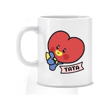 Bt21 Tata Bts Karakter Baskılı Özel Tasarım Beyaz Porselen Kupa Bardak