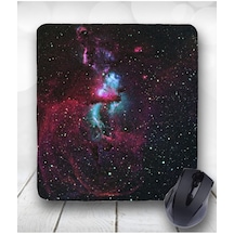Galaksi Baskılı Kare Bilek Destekli Mouse Pad Mousepad