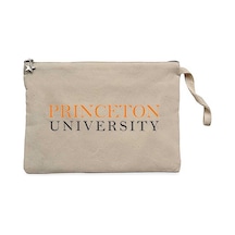 Princeton University Text Krem Clutch Astarlı Cüzdan / El Çantası Krem