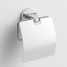 Gümüş Krom Kapaklı Wc Kağıt Aparatı Vidalı Paslanmaz Metal Duvar Tuvalet Kağıtlık Banyo Aksesuarı Çok Renkli