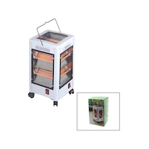 Kiwi Kht-8407 Elektirikli Ve İnovatif Çok Yönlü Isıtıcı Soba Fan 225x225x435mm Tekerlekli