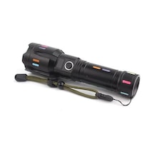 Peakstar Ps-9885 Profesyonel Zoomlu 50w 10000 Lümen Şarjlı Bekçi Avcı Powerbank El Feneri