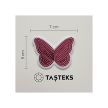 Ütülenebilen Veya Sticker Olarak Kullanılabilen Pullu Kelebek Patch