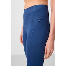 Tommylife Parlament Esnek Standart Fit Performans Kadın Tayt - 94667 Lacivert