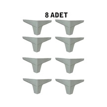 Homdep Kanepe Koltuk Tv Ünitesi Konsol Yükseltme Zenit Model Plastik Ayak 10 Cm Beyaz Renk 8 Adet Beyaz