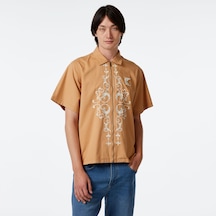Karl Kani Og Ornament Woven Erkek Krem Gömlek Düz Km241-009-1 5695474