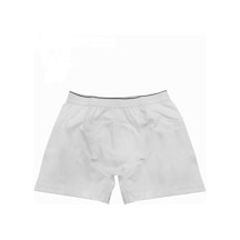 Sedef Beyaz Renk Likralı Boxer