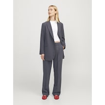 Jack & Jones Kadın Pile Detayli Kumas Pantolon - Mary - 12236944 Asphalt Füme
