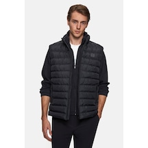 Twn Slim Fit Siyah Düz Yelek Mont 5ecy705015033 001