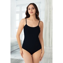 Nbb Kadın Siyah Ayarlanabilir Askı Çtçıtlı Body Siyah