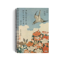 Katsushika Hokusai/cuckoo And Azaleas,1834 Spiralli Defter 06 A5 Çizgisiz 100 Sayfa Sa