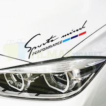 Bmw M Performance Sport Mind Kaput Far Oto Sticker Yapıştırma