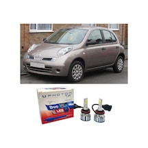Nissan Micra Led Xenon Uzun + Kısa Far Ampulü H4 Duo Yeni Seri Beyaz 2003-2010