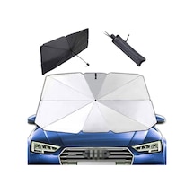 Büro Ev Ofis Arabası İçin Araç İçi 145x79cm Şemsiye Ön Cam Koruyucu Oto Güneşlik