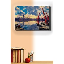 Webstyle Sayılarla Boyama Seti Kasnaklı Uzaktan Galata Kulesi 60 X 75 Cm