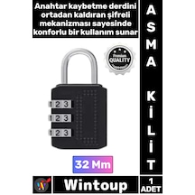 Kilit Çelik Gövde Güvenli Metal Su Geçirmez Uzun Ömürlü Dayanıklı Kaliteli Şifreli Asma Kilit 32 Mm Çok Renkli