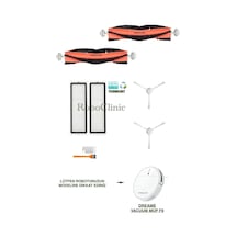 Dreame Vacuum Mop F9 Robot Süpürge Uyumlu Fırça,filtre,yedek Seti-8 Parça