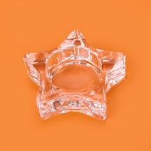 Deco Star Mumluk - Şeffaf - 6,8x3 Cm Çok Renkli