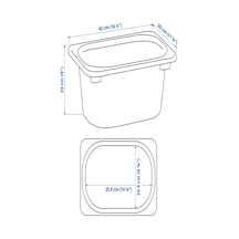 Ikea Açık Mavi Pratik Saklama Kutusu 42x30x23 Cm Oyuncak Düzenleyici Çocuk Odası