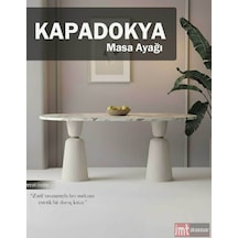 Kapadokpa 72 Cm 2 Adet Yemek Masası, Ofis Ve Toplantı Masası Ayağı Beyaz Beyaz