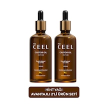 The Ceel 2'li Saf Hint Yağı Castor Oil Soğuk Sıkım 50 ml