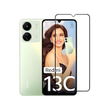 Xiaomi Redmi 13c İle Uyumlu Telefon Kılıfı Ve 5d Tam Kaplayan Cam Ekran Koruyucu